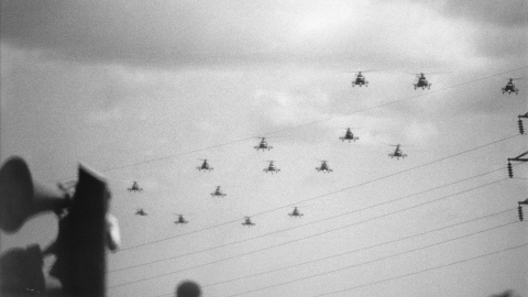 Desfile militar en Managua durante el Día del Ejército Popular Sandinista, en 1986.