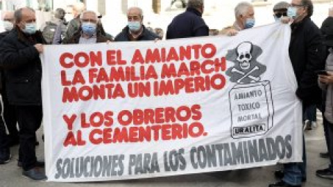 Víctimas del amianto, frente al Congreso: "Llevamos años sin protección"