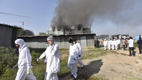 Incendio en el Serum Institute of India, donde se produce la vacuna de AstraZeneca contra el coronavirus.