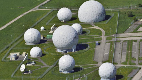 Vista aérea de la estación del servicio de inteligencia alemán en Bad Aibling. - EFE