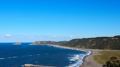 Playa de Los Quebrantos, en Asturias