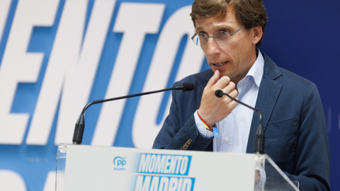 El alcalde de Madrid, y candidato del PP para la reelección, José Luis Martínez Almeida.