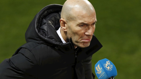 14/01/2021.- El técnico francés del Real Madrid, Zinedine Zidane.