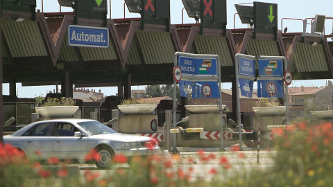 Peajes de la autopista AP-68.