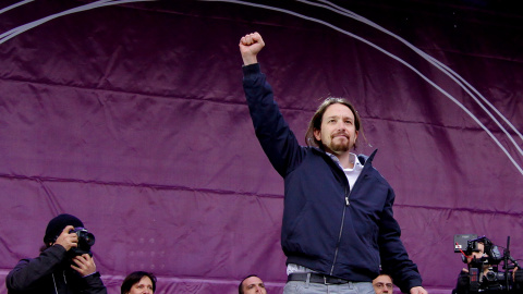 El secretario general de Podemos, Pablo Iglesias, el pasado enero en madrid. -JAIRO VARGAS