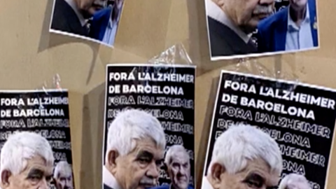 Los carteles en contra de Pasqual Maragall.