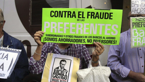 Manifestación por el fraude de las preferentes. EFE