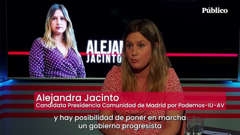 Alejandra Jacinto: "Un gobierno progresista en Madrid tiene que tener la entereza para revertir 30 años del PP"