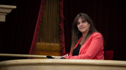 La presidenta de Junts y expresidenta del Parlament, Laura Borràs, en abril.