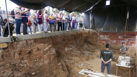 Un hallazgo "histórico" tras el trabajo de Aranzadi.