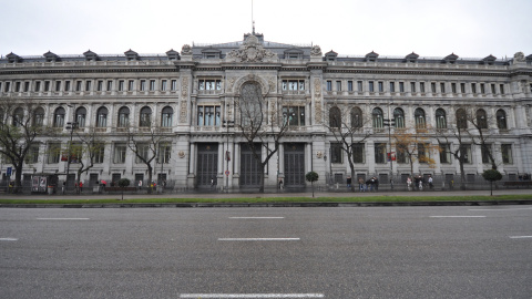 El edificio del Banco de España, en la madrileña calle de Alcalá.