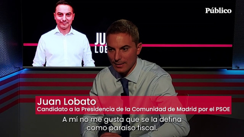 Juan Lobato: "En Madrid hay una estrategia clara de beneficio particular a un pequeñísimo porcentaje de la población"