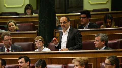 La bancada del PDeCAT, en el pleno del pasado 9 de mayo en el Congreso. / Congreso de los Diputados.