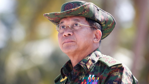 Min Aung Hlaing, jefe de las Fuerzas Armadas de Myanmar.