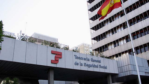 Sede en Madrid de la Tesorería de la Seguridad Social. EFE.