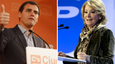 Albert Rivera y Esperanza Aguirre.