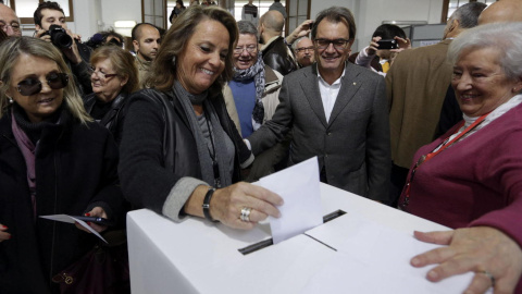 Helena Rakosnik, mujer de Artur Mas. EFE