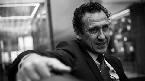 Jorge Valdano, en un momento de la entrevista. REPORTAJE FOTOGRÁFICO: JAIRO VARGAS