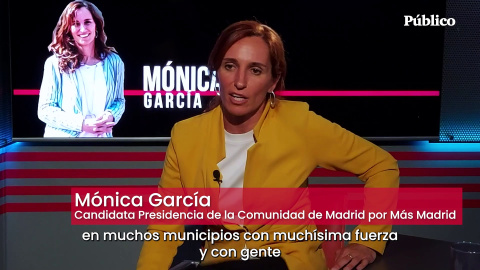 Mónica García: "Habrá dos papeletas, una para elegir a Ayuso y otra con políticas verdes, feministas y de justicia social"