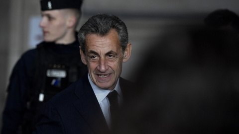 Nicolas Sarkozy, a su llegada a un juzgado de París, en una imagen tomada en diciembre de 2023