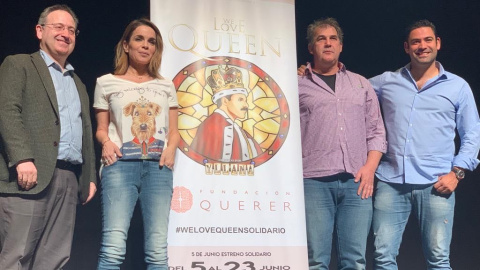 Carme Chaparro, madrina en el estreno benéfico de 'We love Queen'.