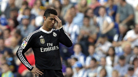 Ronaldo durante el partido frente al Espanyol. EFE/Alberto Estévez