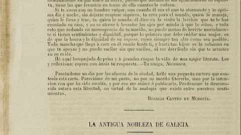 13/6/22 "Carta a Eduarda", de Rosalía de Castro