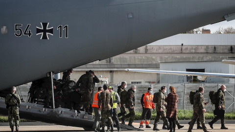 Militares alemanes desembarcan en Portugal para ayudar al país a gestionar la pandemia.