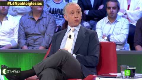 Eduardo Inda en el plató de 'La Sexta Noche'.