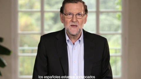 Imagen del vídeo con el que el presidente del PP, Mariano Rajoy, ha iniciado la precampaña, y en el que apela a decidir "en serio" en las elecciones generales del 26 de junio. EFE