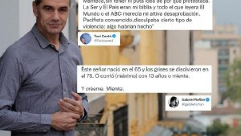 Toni Cantó dice que de joven fue de izquierdas y corrió "delante de los grises" y los tuiteros le desmontan su historia