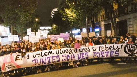 Manifestació contra la violència masclista