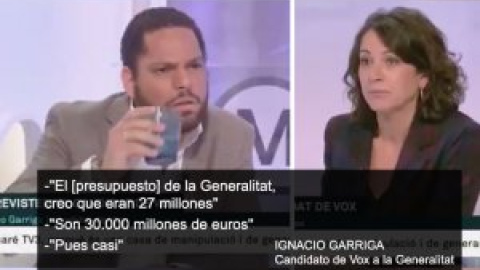 El ridículo más bochornoso del candidato de Vox sobre el presupuesto de la Generalitat catalana