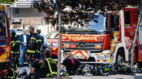 Un equipo de bomberos. Archivo.