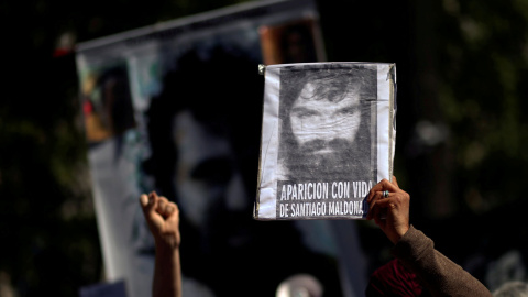 El rostro de Santiago Maldonado, símbolo de una lucha.- REUTERS