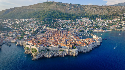 Vista general de Dubrovnik (Croacia)