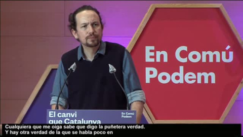 Iglesias: "Todo el mundo sabe que se acabaron los gobiernos de partido único"