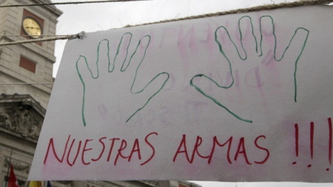 Uno de los carteles utilizados durante el 15-M.