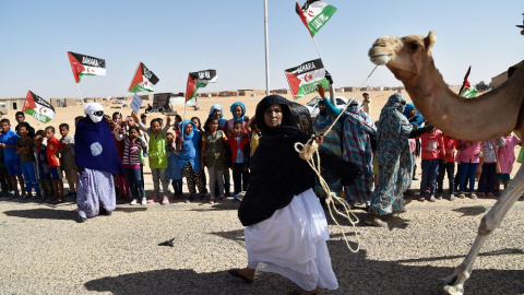 21/06/2022. Refugiados saharauis  en el campamento de Aousserd en las afueras de Tinduf, a 18 de octubre de 2017.