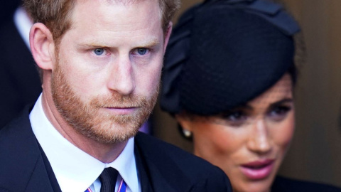 Harry y Meghan Markle en el Palacio de Westminster, en Londres, a 14 de septiembre de 2022.