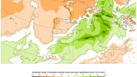 18/05/2023 - Mapa de precipitaciones válido desde el 15 de mayo hasta el 22 de mayo de 2023.