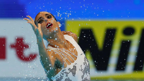 Ona Carbonell, en el Mundial de Natación en Corea del Sur. / EFE