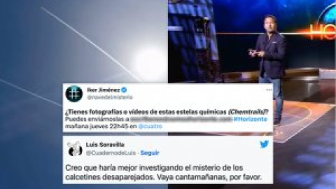 Ni machismo ni feminismo, 'chemtrails': la equidistancia de Iker Jiménez reta a la ciencia en su último programa