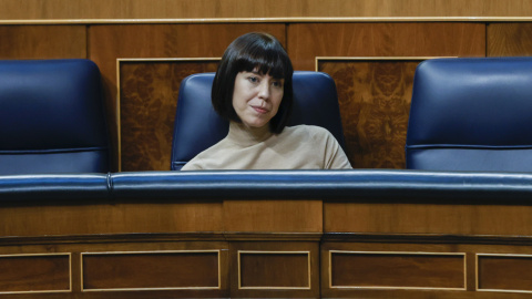 23/06/2022.- La ministra de Ciencia e Innovación, Diana Morant, durante el pleno celebrado este jueves en el Congreso. EFE/J.J. Guillén