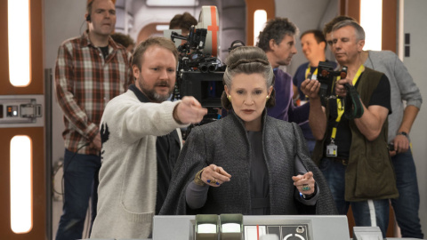 Carrie Ficher en el estreno de 'Star Wars: Episodio VIII - Los últimos Jedi'.