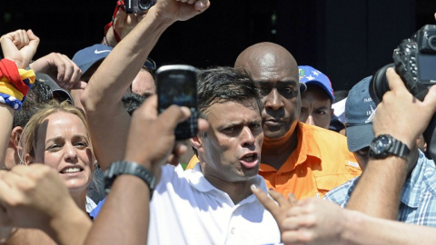 Leopoldo López, en febrero de 2014. - AFP