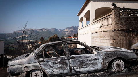 Urbanizaciones Montepino y Montesol afectadas por el incendio forestal de Llutxent, en Gandía. Greenpeace/Pedro Armestre