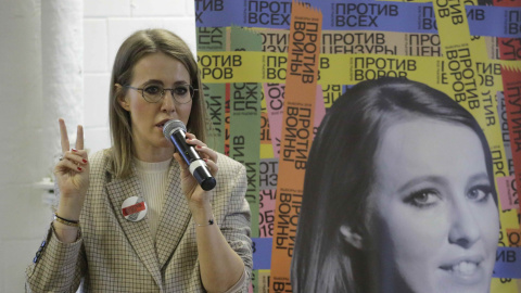 La candidata a las elecciones rusas, Ksenia Sobchak.REUTERS