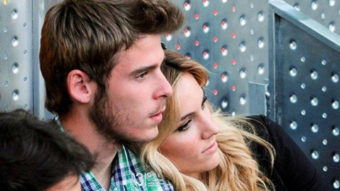 David de Gea y Edurne García. - EFE