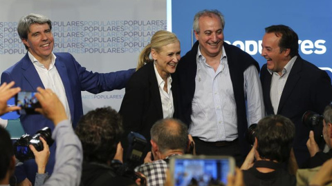 Cristina Cifuentes, candidata del PP a la Comunidad de Madrid, valora los resultados electorales. EFE/Ballesteros